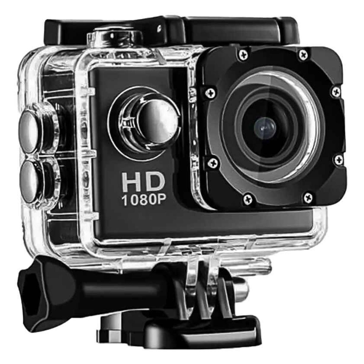 GENERICO - Camara De Accion Sports Hd 12 Mp 30m Impermeable Negro