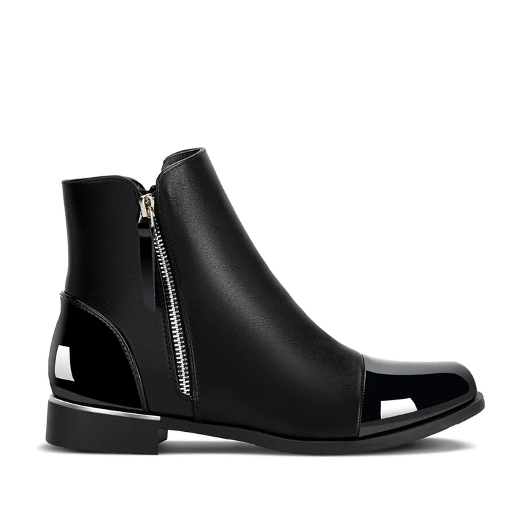 Botin Negro Casual Mujer ZS50