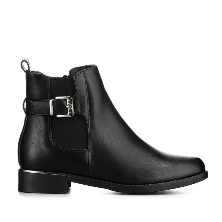 Botin Negro Casual Mujer ZS51