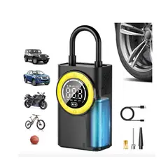GENERICO - Inflador de Neumáticos Portátil Digital - Compresor de Aire Recargable para Auto Moto y Bicicleta