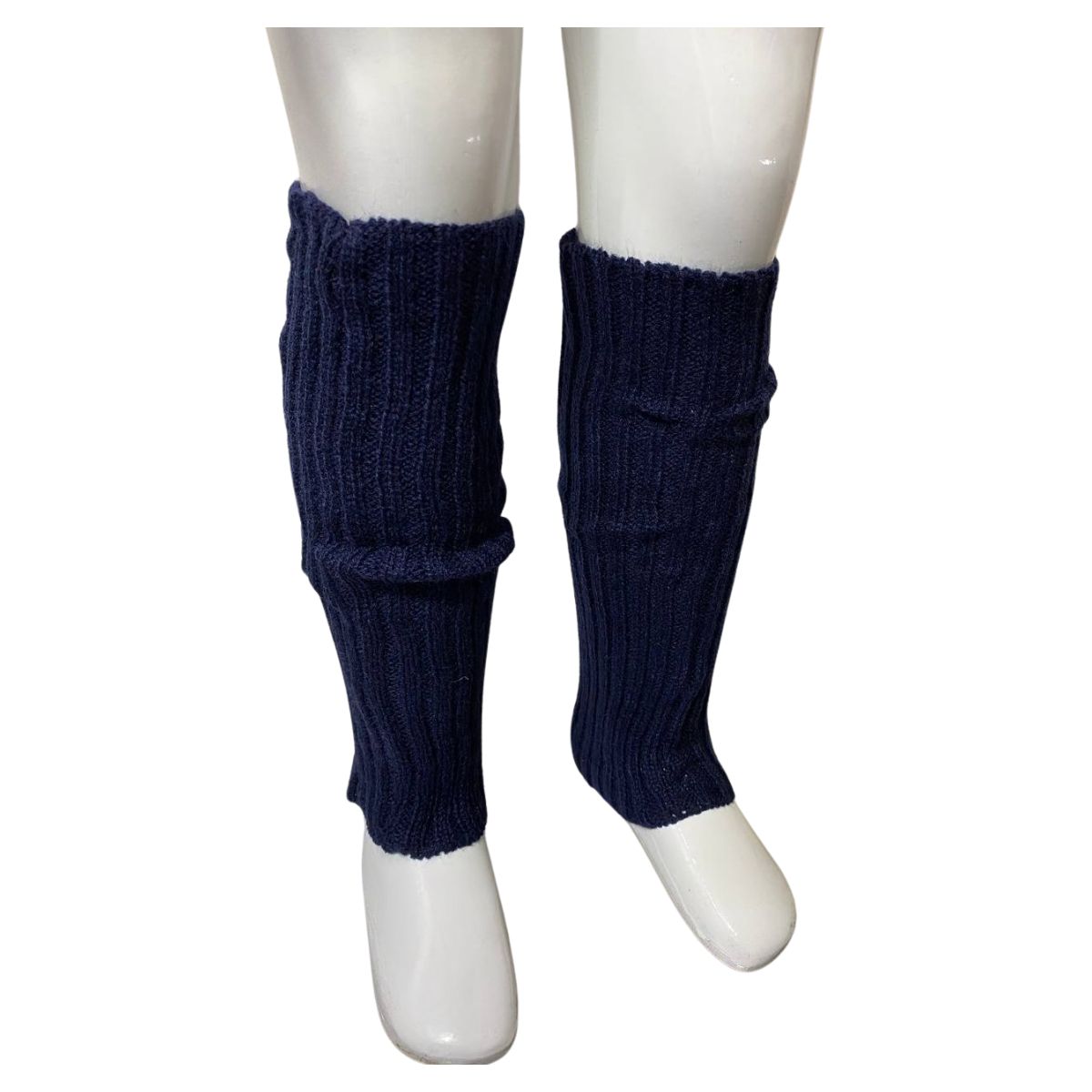 EKOL TACTICA MILITAR - Polainas de Lana para Niñas - Azul Clásico - Talle Único