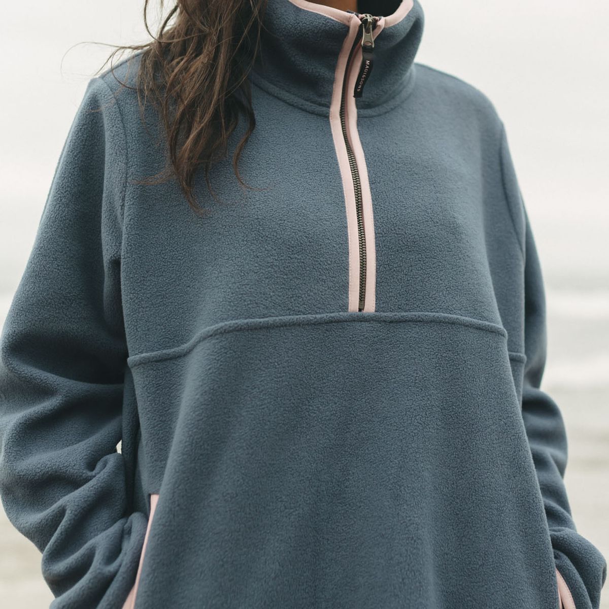 MAUI AND SONS - Poleron Polar Spray Green Celeste Mujer Maui And Sons