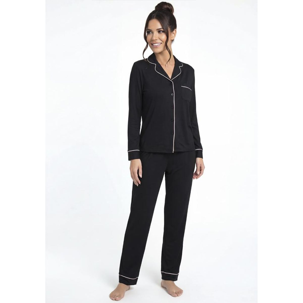 KAYSER - Pijama de mujer Super Soft  601607M-NEG