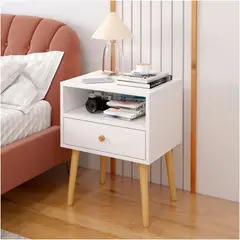 HOMER DESIGN - Velador Minimalista Moderno Con Cajón Home Design 60x40x30