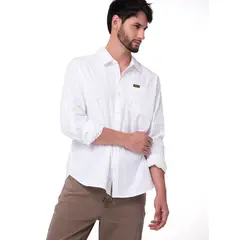 CAT - Camisa Hombre Popplin Convertible Blanco