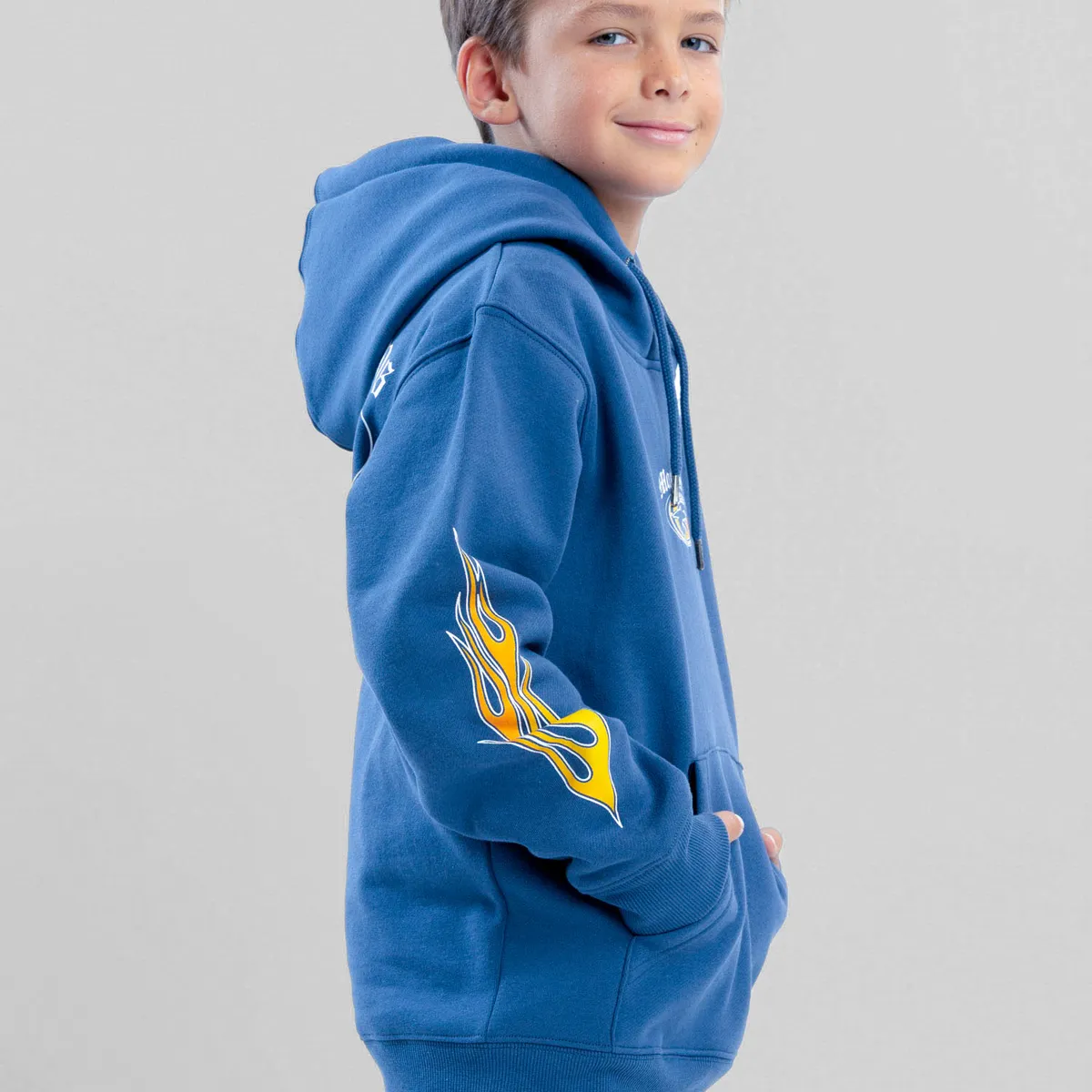 MAUI AND SONS - Poleron Canguro Stormbay Celeste Infantil Maui And Sons