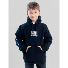 MAUI AND SONS - Poleron Canguro Seapath Negro Infantil