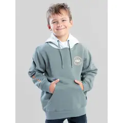 MAUI AND SONS - Poleron Canguro Clearwater Verde Infantil