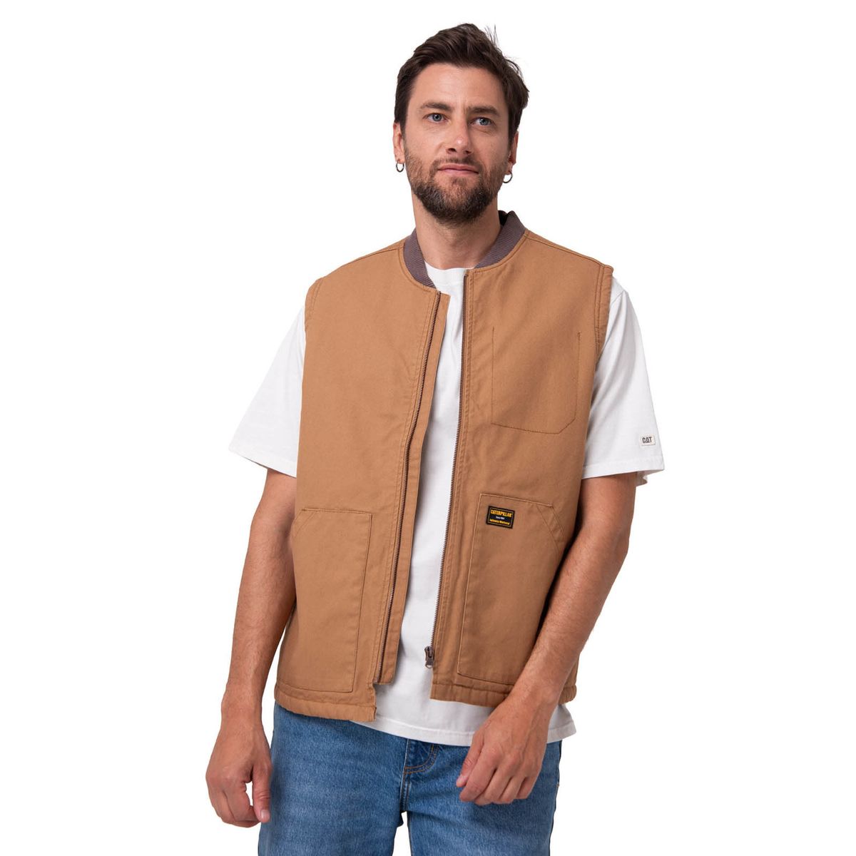 CAT - Chaqueta Sin Mangas Canvas Utility Café CAT