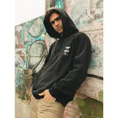 MAUI AND SONS - Poleron Canguro Ultra Ego Negro Hombre