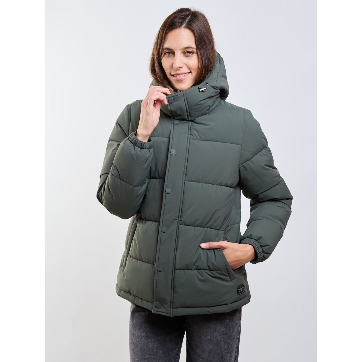 MAUI AND SONS - Parka Evening Sand Verde Mujer Maui And Sons