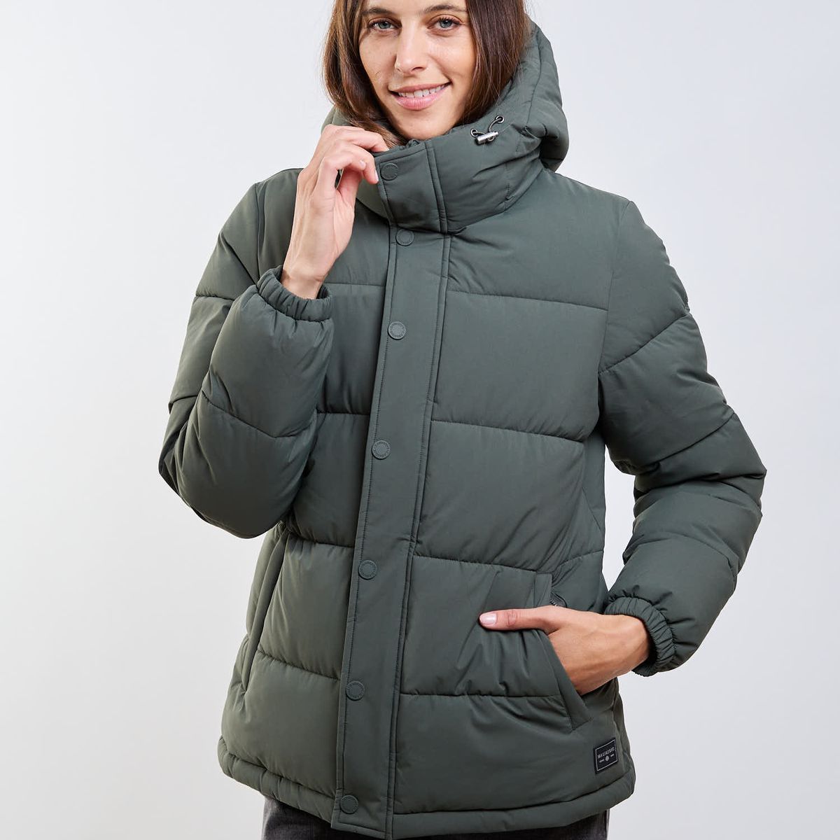 MAUI AND SONS - Parka Evening Sand Verde Mujer Maui And Sons