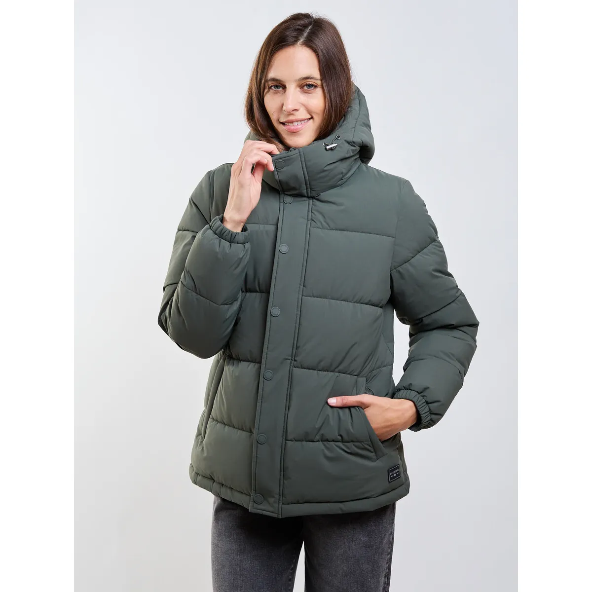 MAUI AND SONS - Parka Evening Sand Verde Mujer Maui And Sons