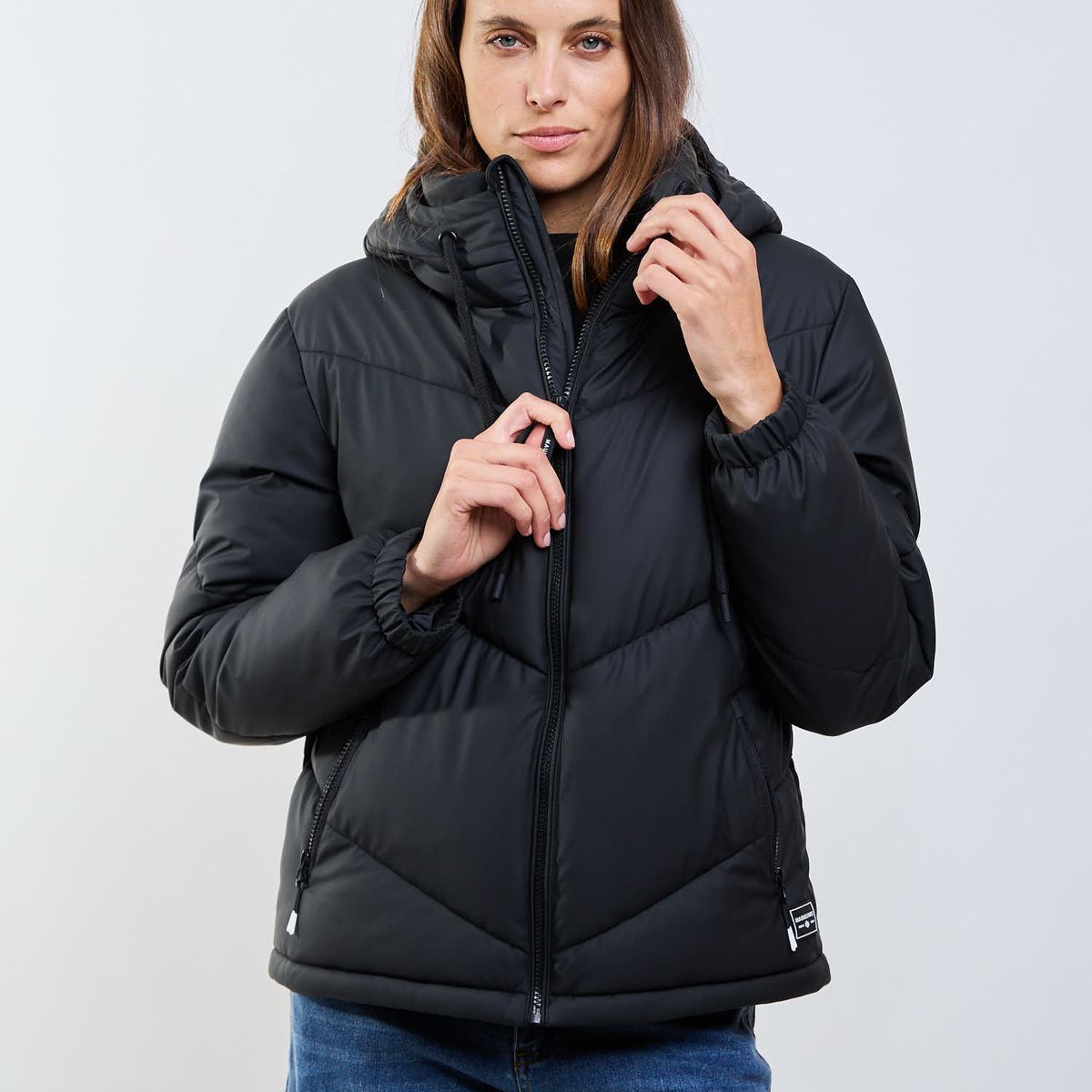 MAUI AND SONS - Parka Almondine Negro Mujer Maui And Sons