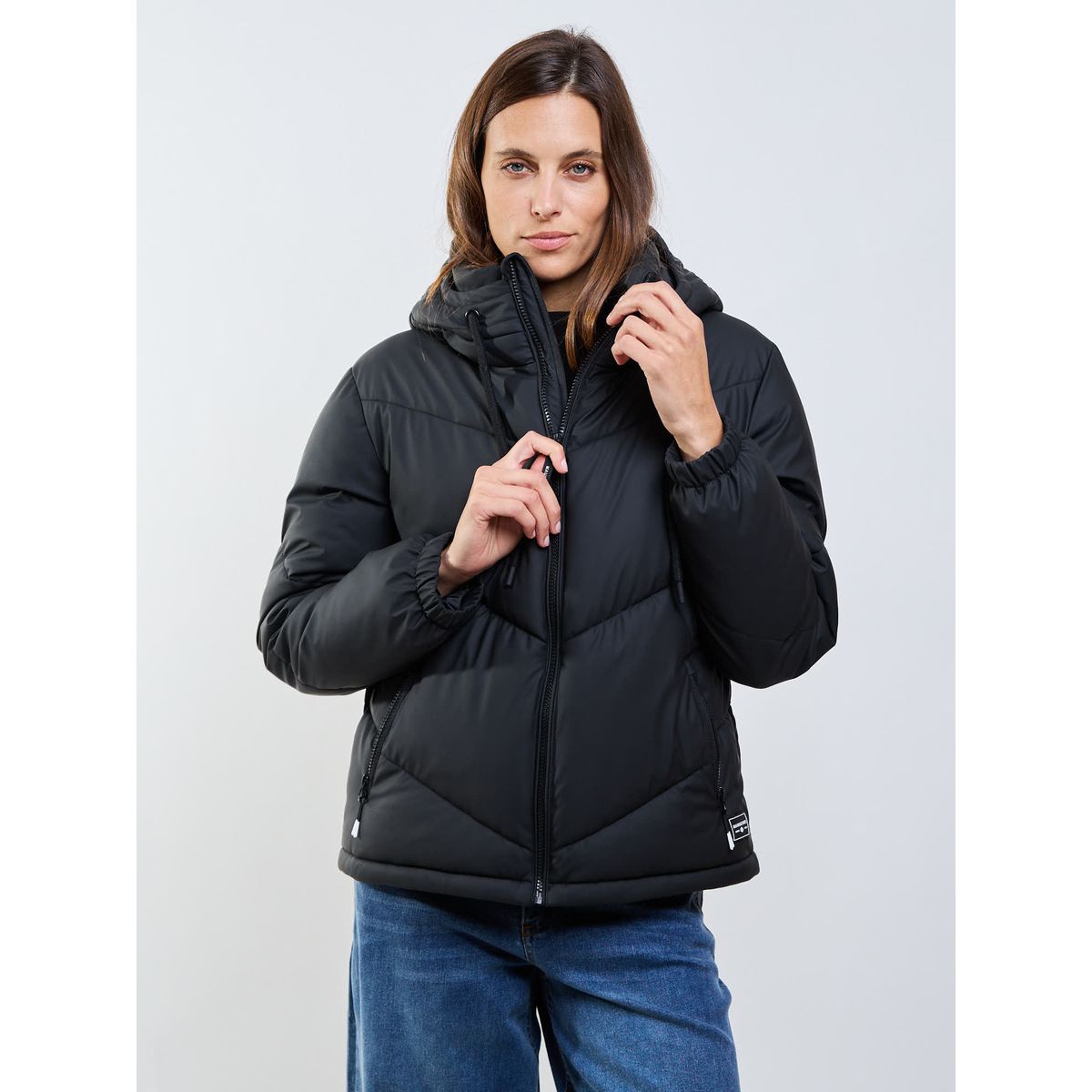 MAUI AND SONS - Parka Almondine Negro Mujer Maui And Sons