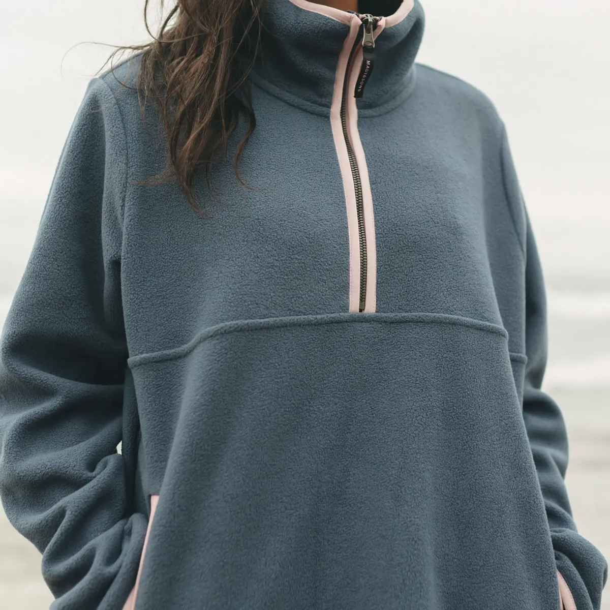 MAUI AND SONS - Poleron Polar Spray Green Celeste Mujer Maui And Sons