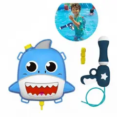 GENERICO - Mochilas Lanza Agua Pistola Lanza Lanzador De Agua Tiburon