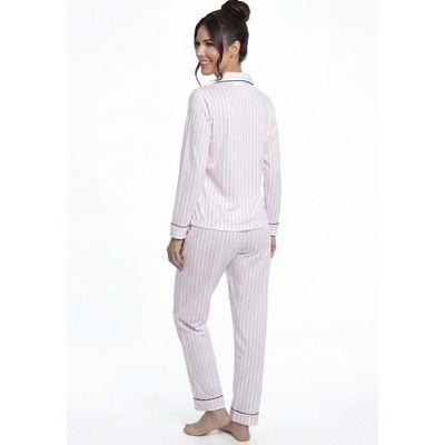 Imagen 2 del producto Pijama de mujer camisero Algodón 601596M-ROS
