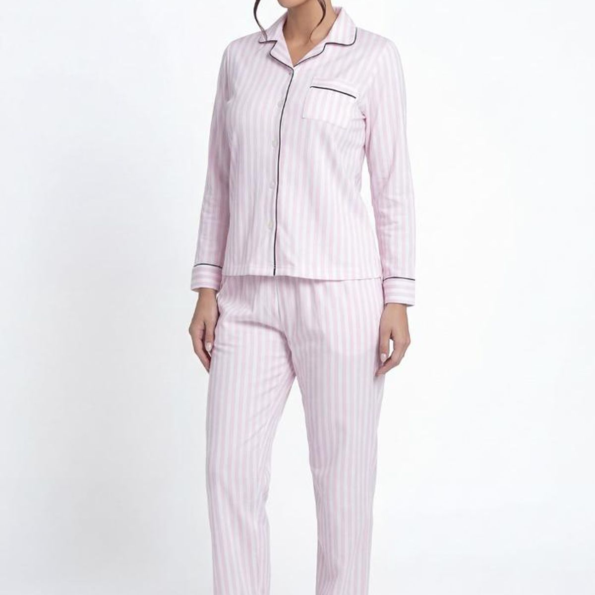 KAYSER - Pijama de mujer camisero Algodón 601596M-ROS