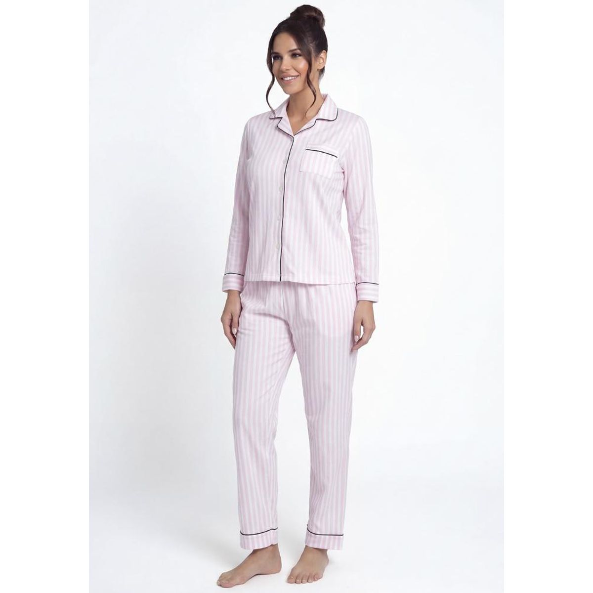 KAYSER - Pijama de mujer camisero Algodón 601596M-ROS