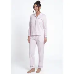 KAYSER - Pijama de mujer camisero Algodón 601596M-ROS
