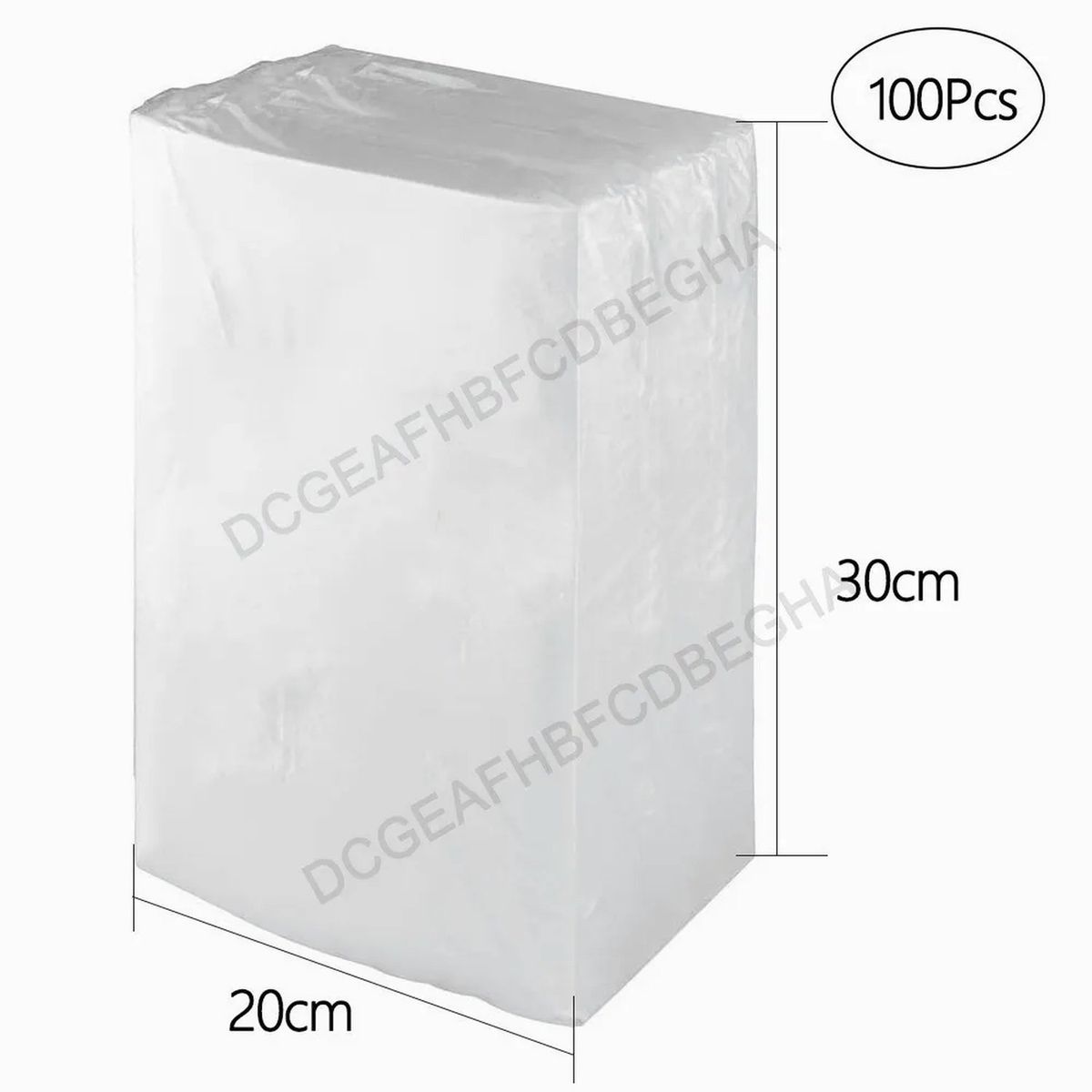 GENERICO - Bolsas de Almacenamiento al Vacío 100 Unidades 20x30 cm Compatibles con Sellador