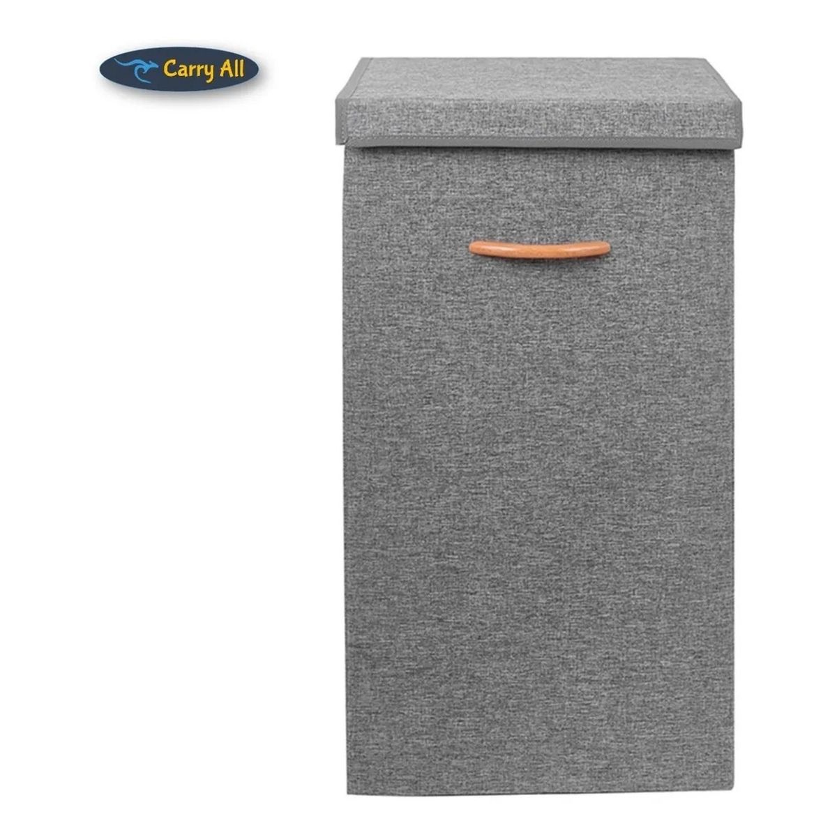GENERICO - Contenedor de Ropa Plegable Tela Gris 64cm
