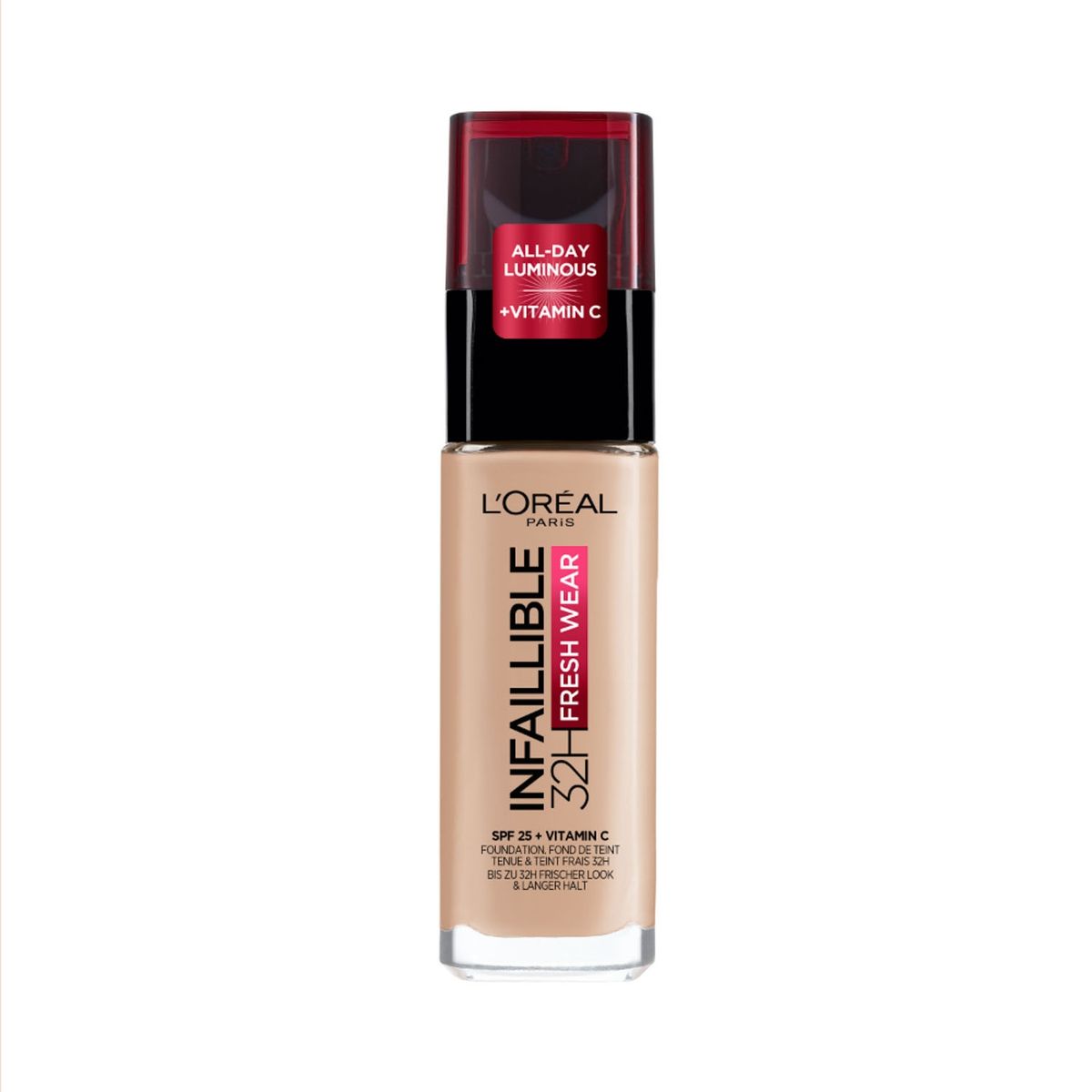 LOREAL PARIS - Base de Mquillaje Infallible 32H Fresh Wear 110 Vanilla Rose Loreal Paris