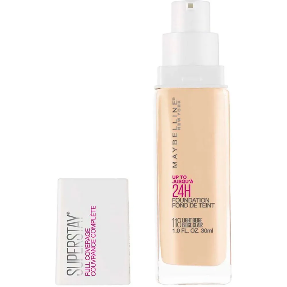 Maybelline Super Stay 24H Full Coverage 118 Light Beige, foto 3