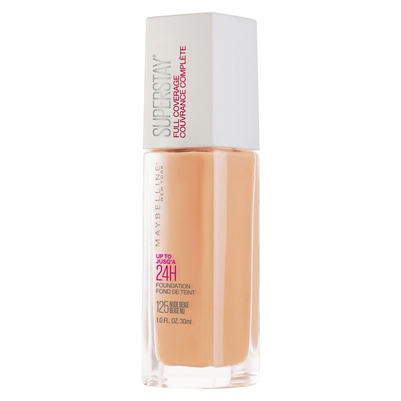 MAYBELLINE - Base de Maquillaje Super Stay 24 horas 125 Nude Beige Maybelline