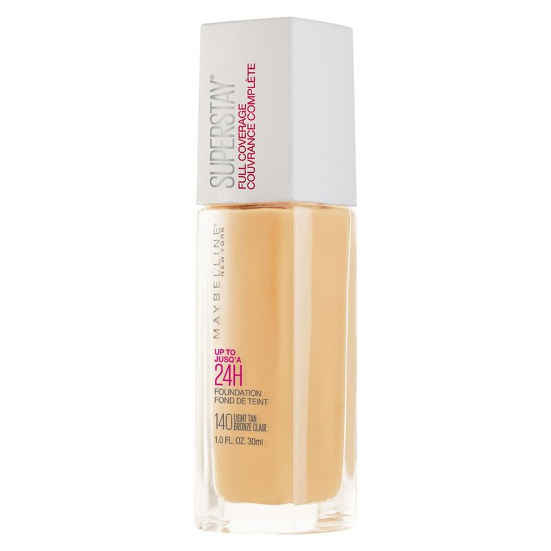 MAYBELLINE - Base de Maquillaje Super Stay 24 horas 140 Light Tan Maybelline