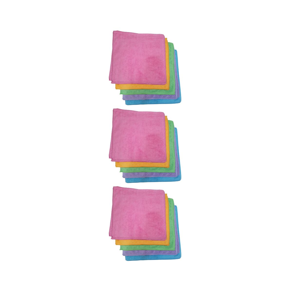 GENERICO - Pack 15 Paños Microfibra 38x38 Ultra Absorbente