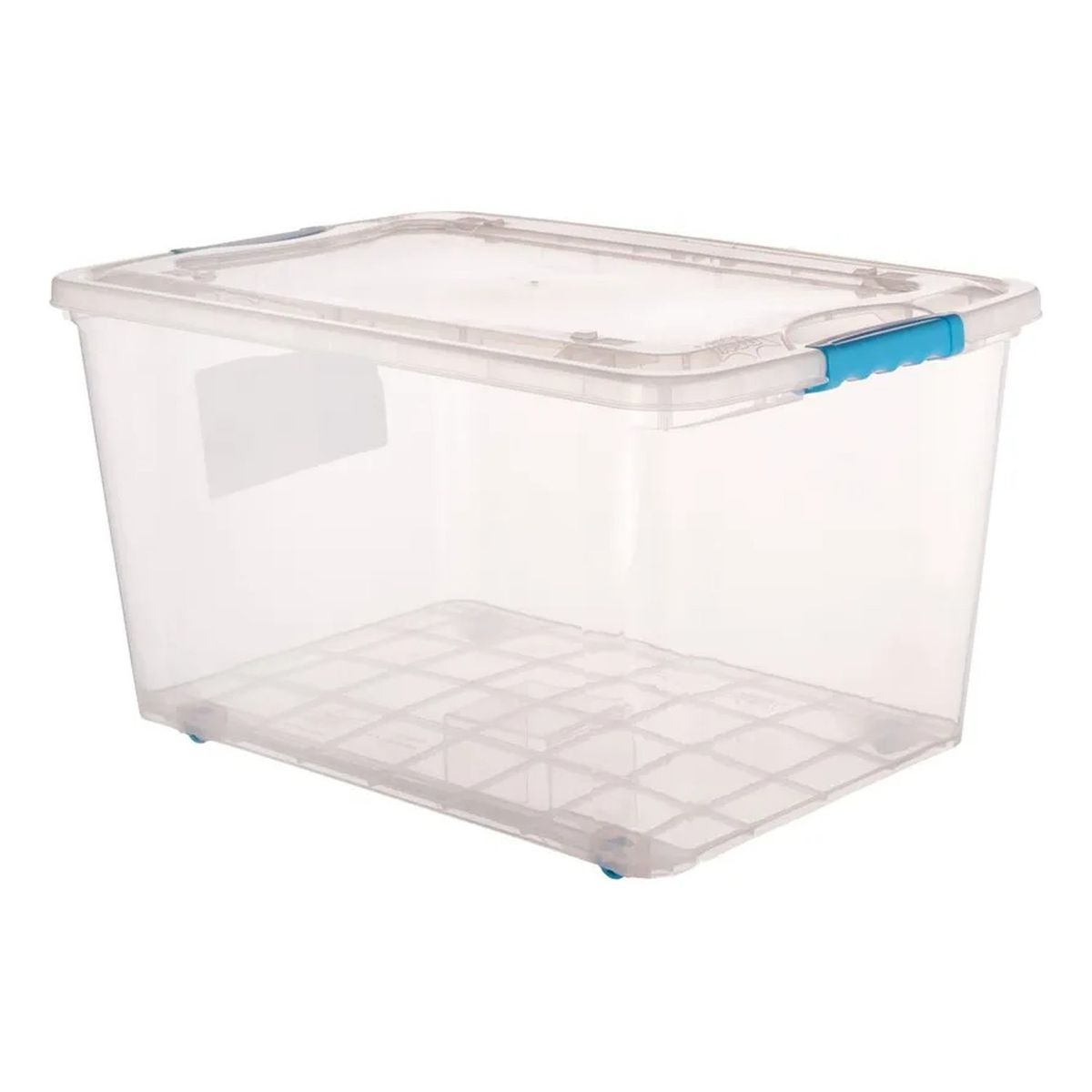 GENERICO - Caja de Almacenamiento Plástica Transparente con Tapa Hermética 50L