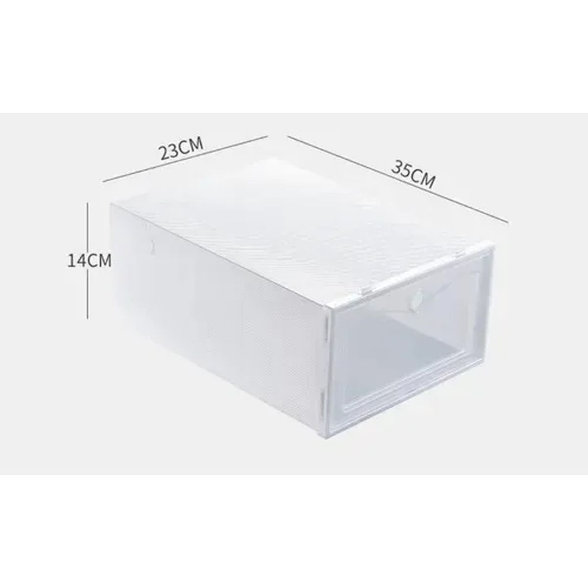 GENERICO - Cajas Organizadoras Apilables Plástico Impermeable Transparente X6