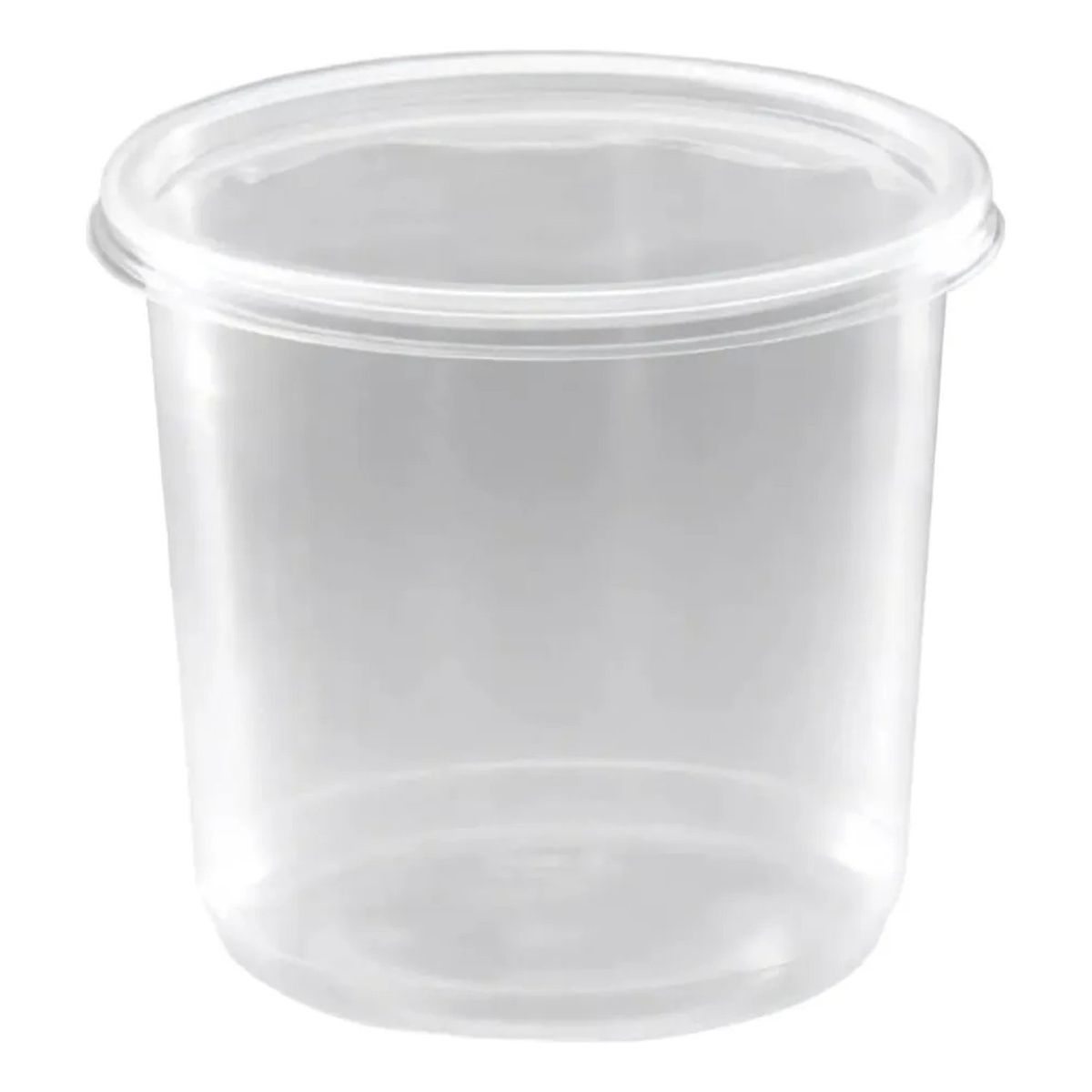 GENERICO - Envase Plástico Transparente 500ml Microondas Reutilizable