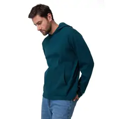 CAT - Polerón Hombre Waffle-Knit Verde Oscuro