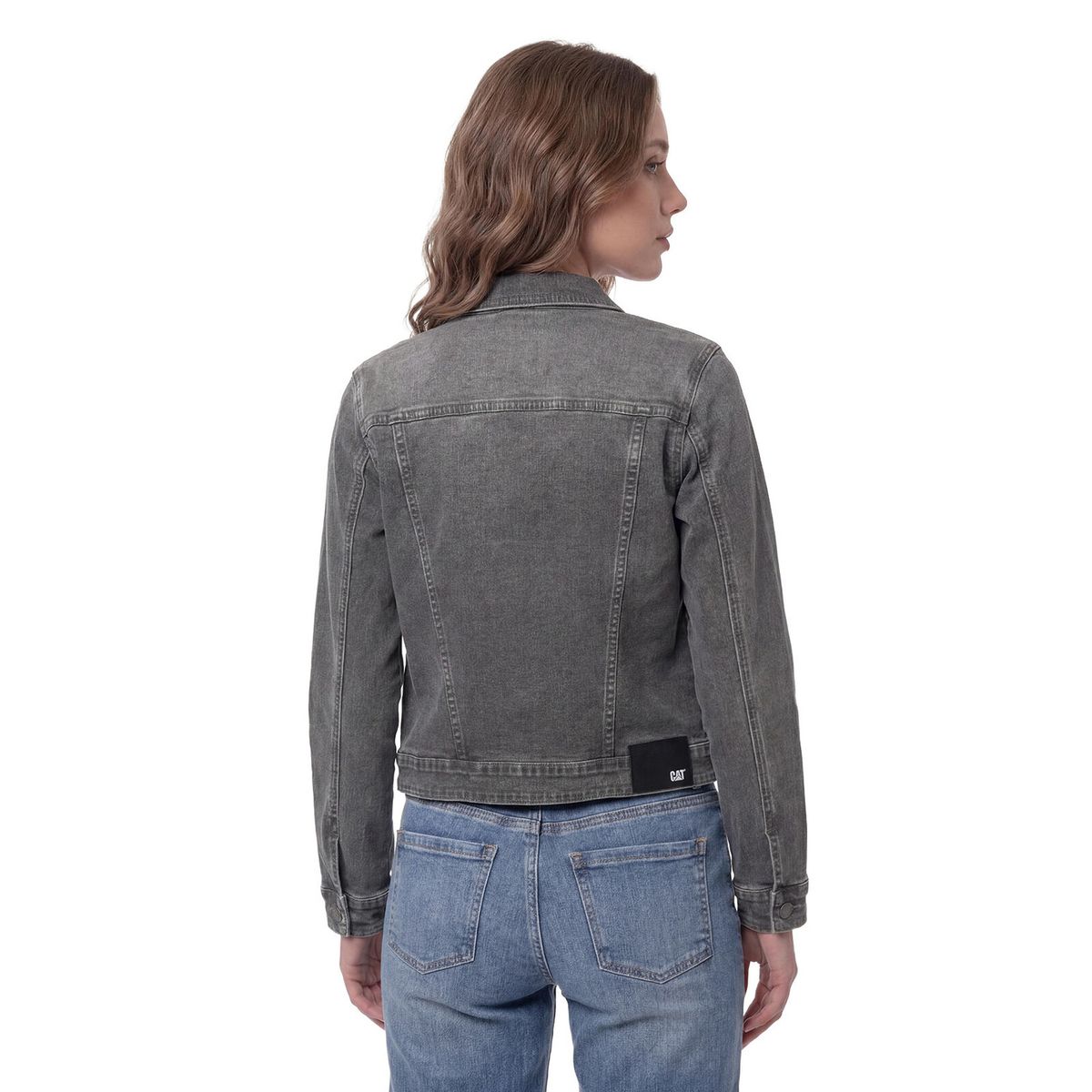 CAT - Chaqueta Jeans Mujer Fundation Gris CAT