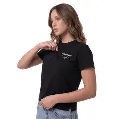 CAT - Polera Manga Corta Mujer Heritage Peoria Negro