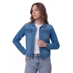 CAT - Chaqueta Jeans Mujer Fundation Azul