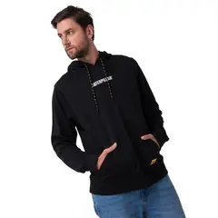 CAT - Polerón Hombre Diseño French Terry Negro
