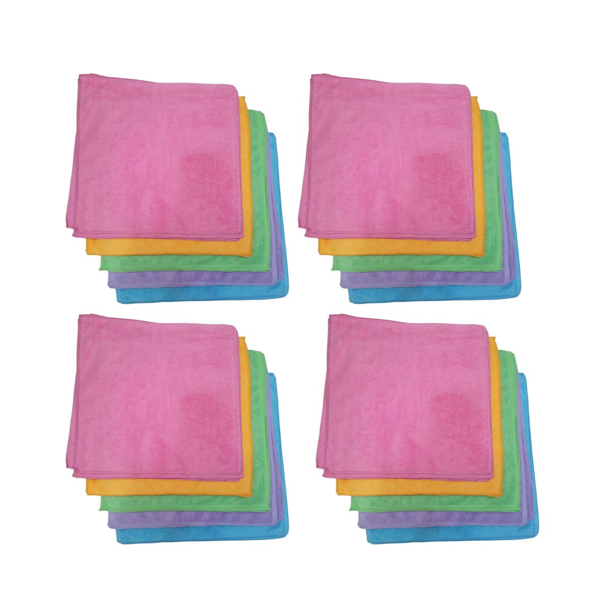 GENERICO - Pack 20 Paños Microfibra  38x38 Ultra Absorbente