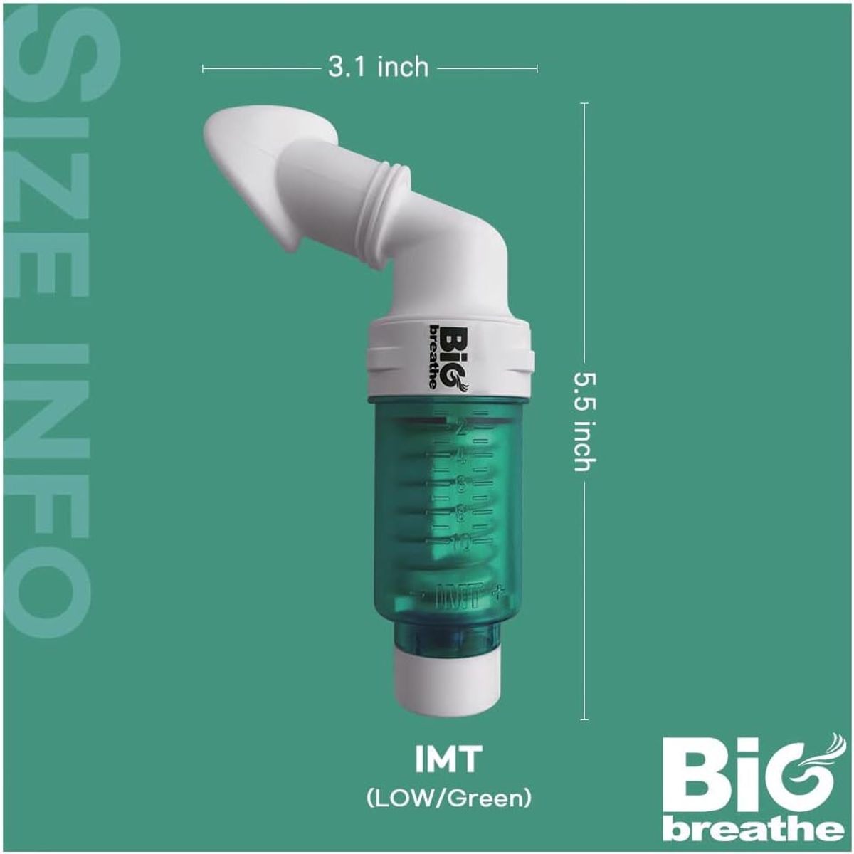 BIGBREATHE - Ejercitador Muscular Inspiratorio Imt Low Verde Bigbreath