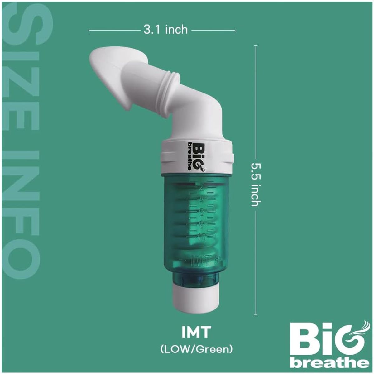 BIGBREATHE - Ejercitador Muscular Inspiratorio Imt Low Verde Bigbreath