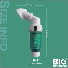 BIGBREATHE - Ejercitador Muscular Inspiratorio Imt Low Verde Bigbreath
