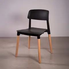 TENDENCIA HOME - PACK 4 SILLAS PARA COMEDOR MODELO CROSCAT COLOR NEGRO