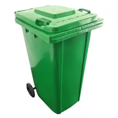 GENERICO - Basurero Contendedor De Basura 240 Litros Con Ruedas - Verde