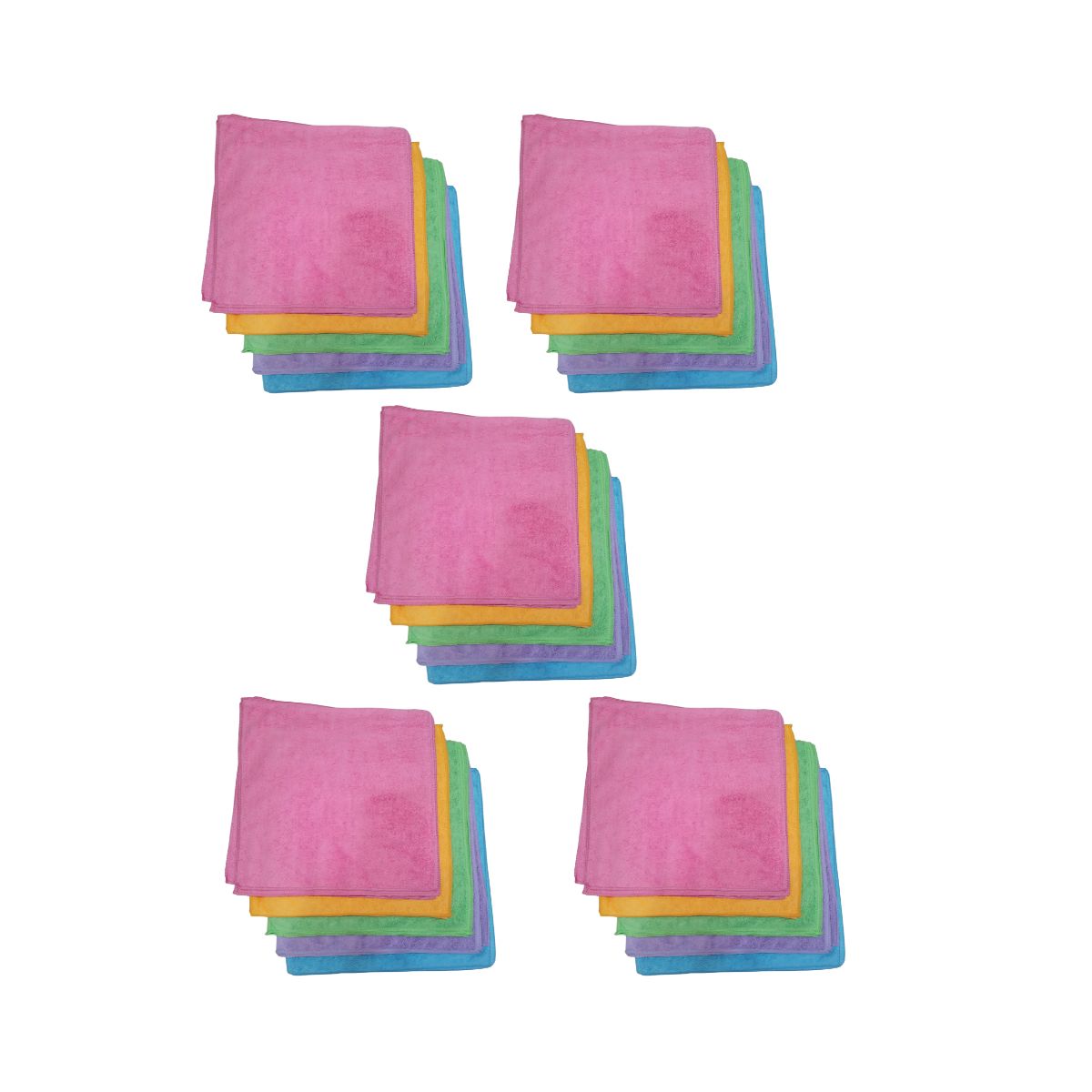 GENERICO - Pack 25 Paños Microfibra  38x38 Ultra Absorbente
