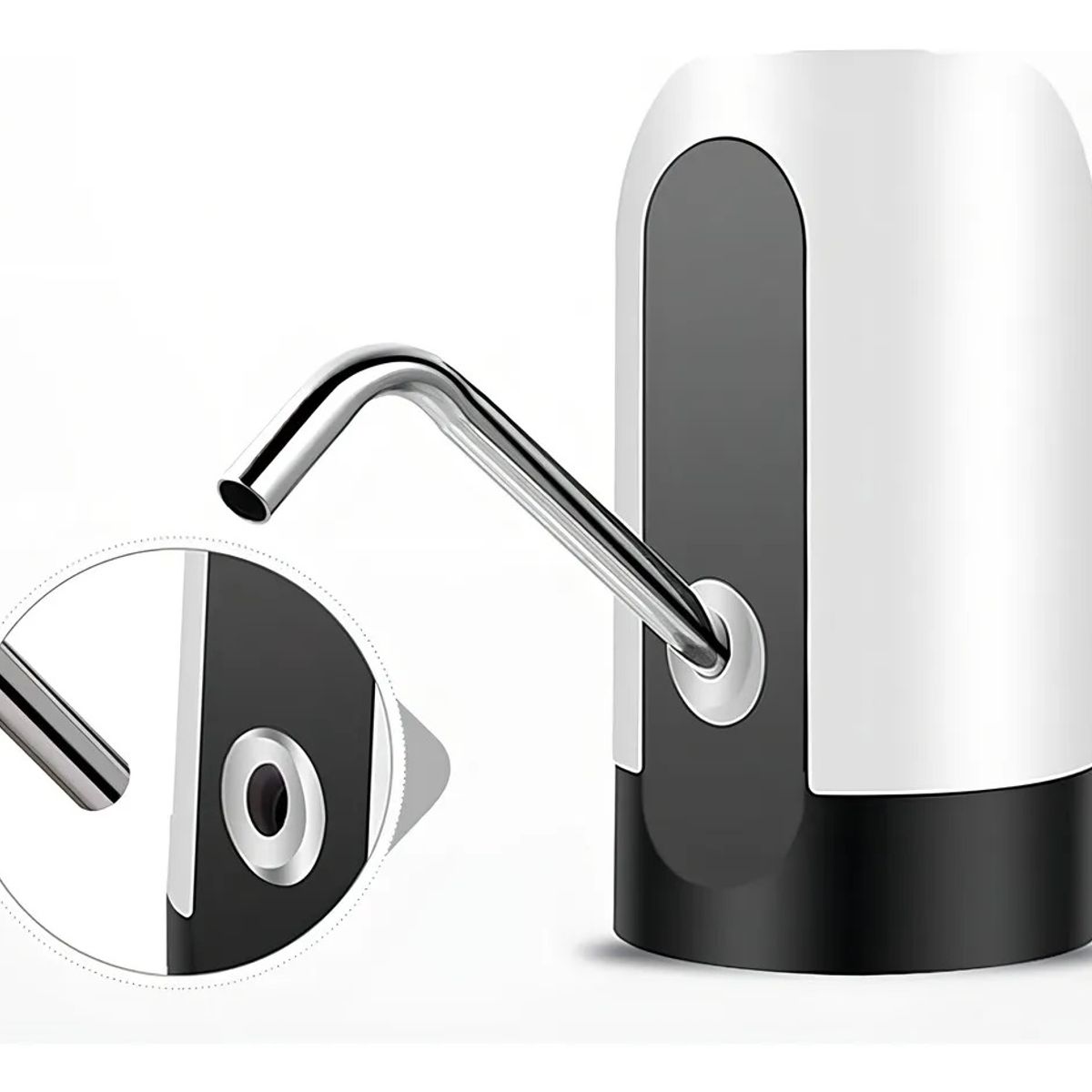 GENERICO - Dispensador De Agua Bomba De Agua Potable Electrica Blanco Con Negro