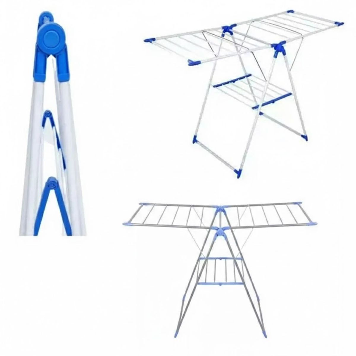 GENERICO - Tendedero Organizador Colgador Ropa Plegable 2 Niveles