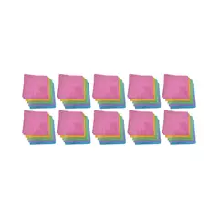 GENERICO - Pack 50 Paños Microfibra 38x38 Ultra Absorbente